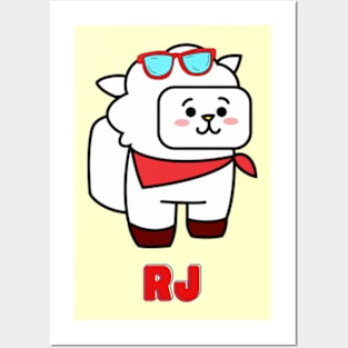 Among Us BT21 RJ Posters and Art